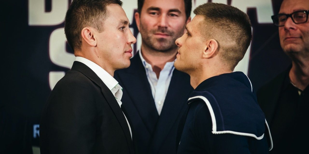 To staredown Golovkin εναντίον Derevyanchenko