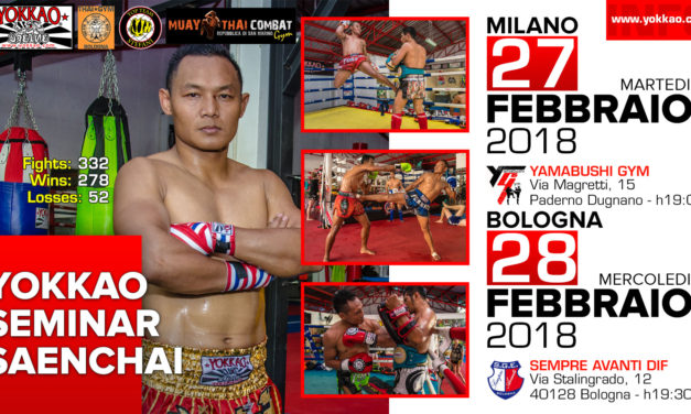 Ο Saenchai Στην Ιταλία Τον Φεβρουάριο