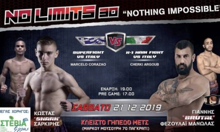 Δύο ανερχόμενοι αθλητές των FIGHTERS Athanasopoulos στην κάρτα του No Limits